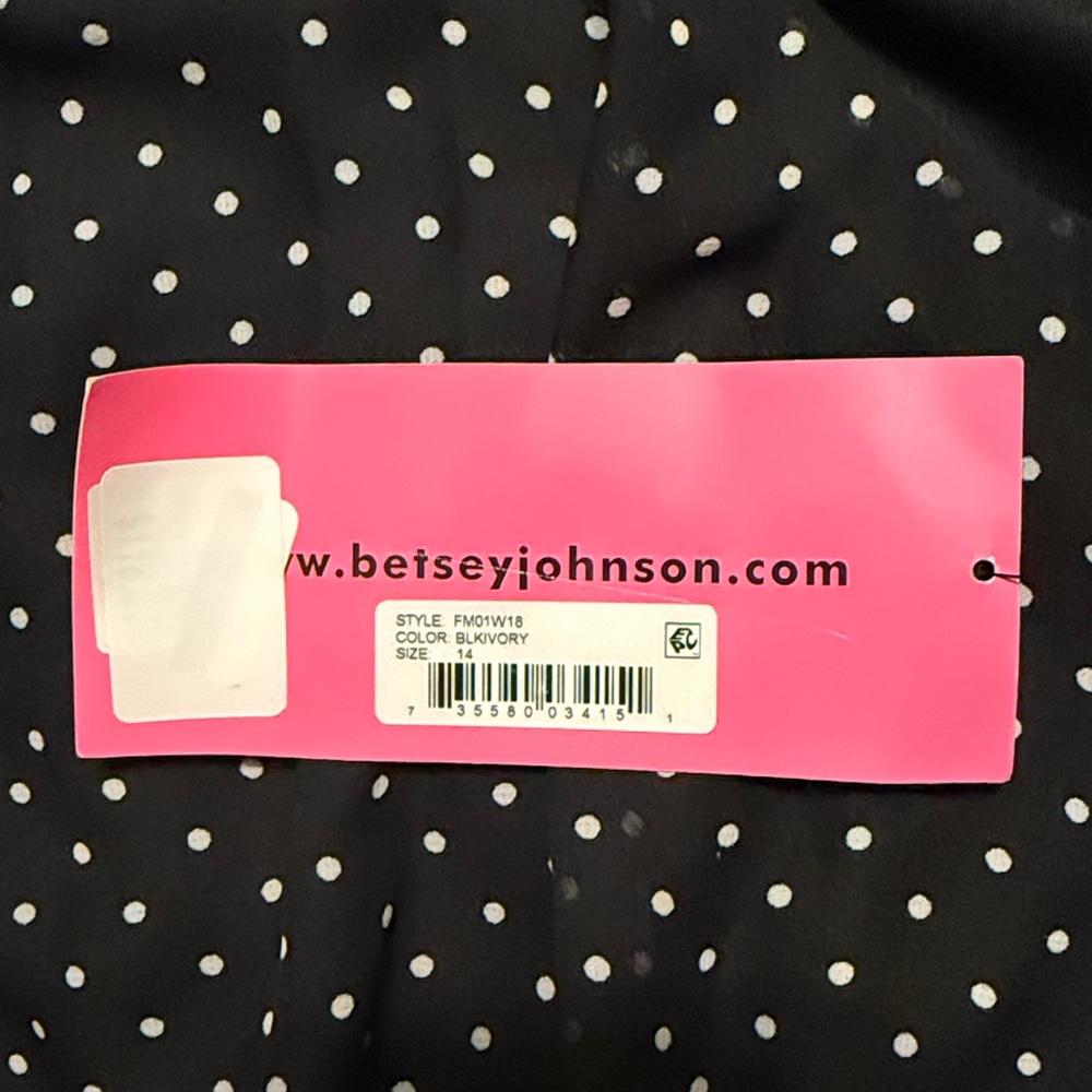 NWT Betsey Johnson polka dot halter dress - Picture 7 of 10